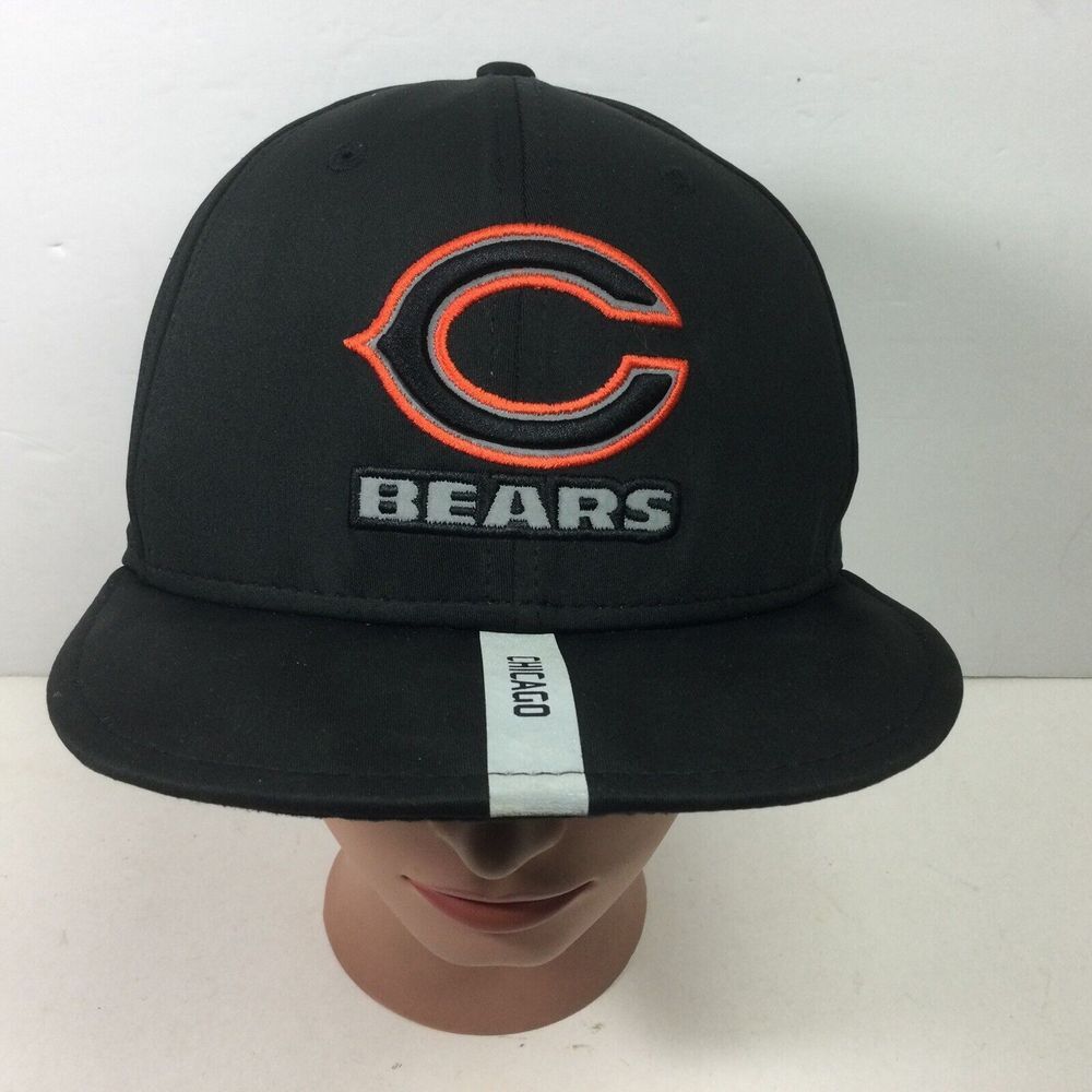 NFL Chicago Bears Hat New Era 9Fifty Black SnapBack Baseball Trucker Cap‎